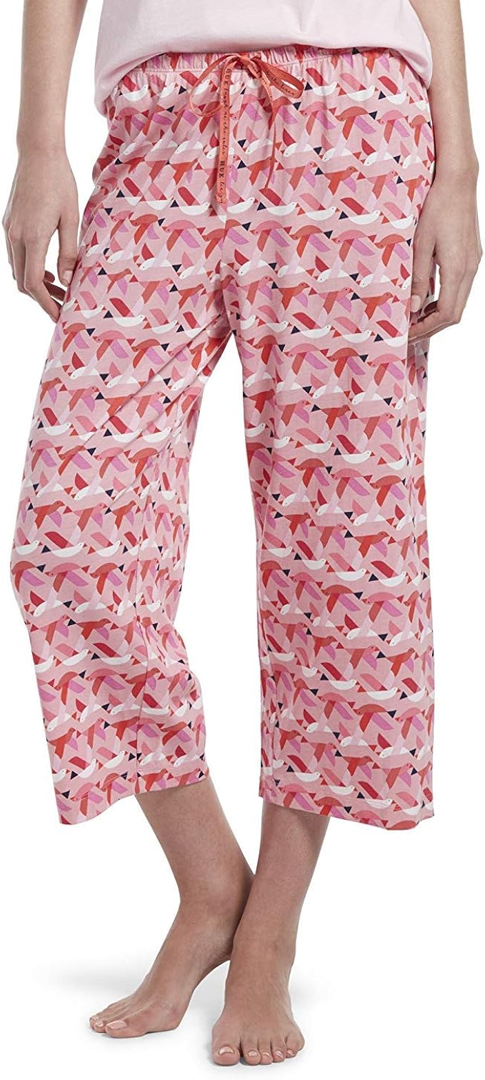 HUE Plus Size House-Print Bermuda Pajama Shorts (3X, Bright Pink) at Amazon Womenâs Clothing store