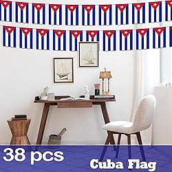 Cuba String Flag Pennant Banner - 38 Flags, 42 Feet