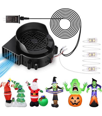 Inflatable Halloween Decorations Inflatable Replacement Fan Blower 12V ...