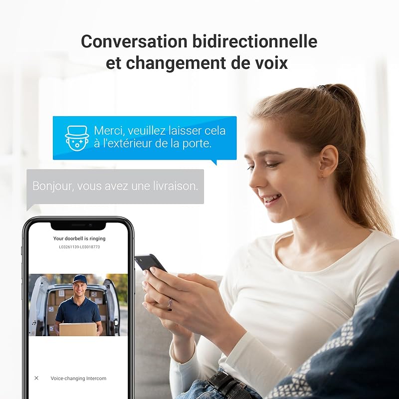 Visiophone Connecté WiFi, Interphone Filaire CP5