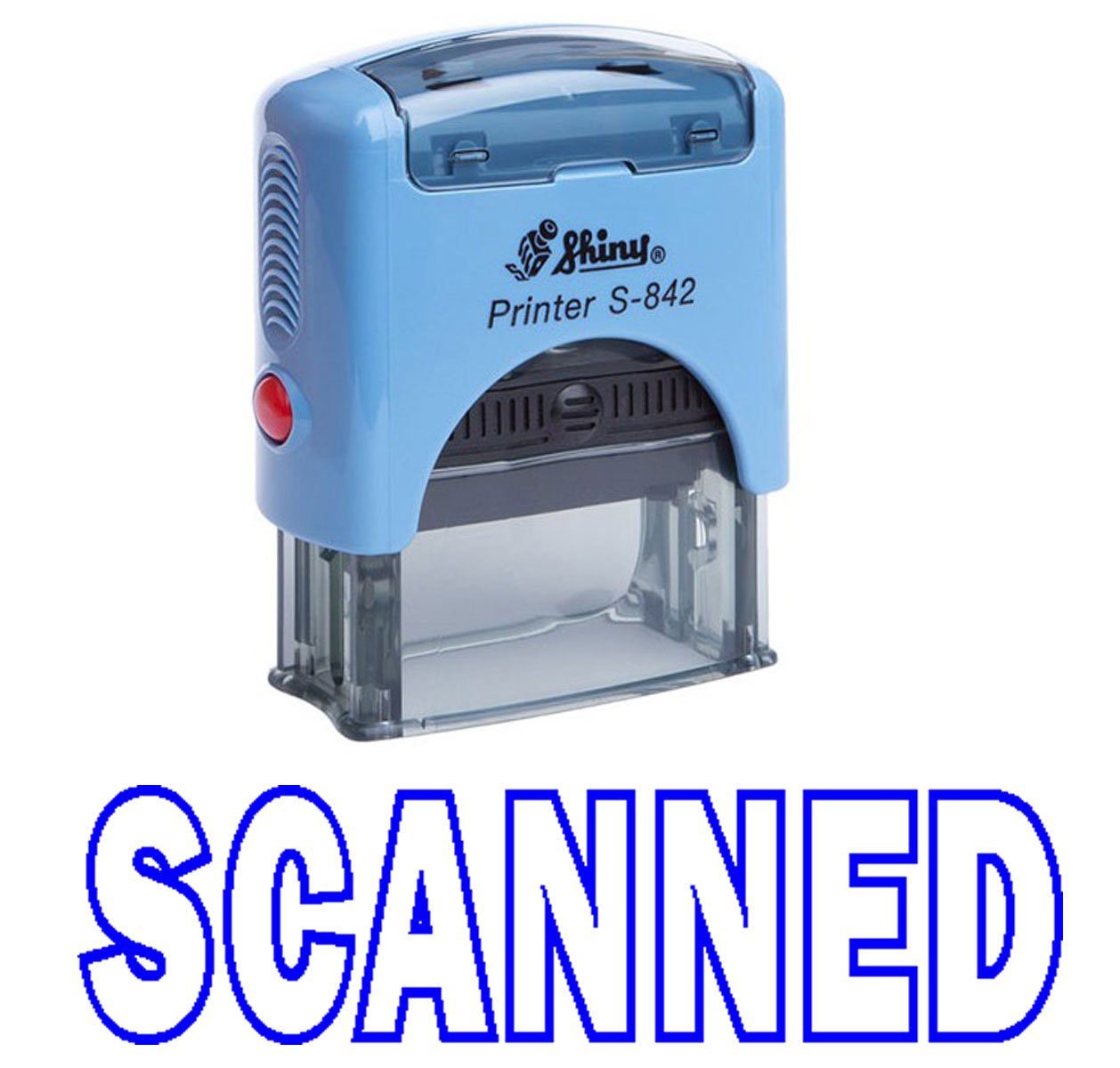 Printtoo Scanned Self Inking Rubber Stamp Office Stationery Custom Shiny Stamp