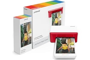 Polaroid Hi-Print Bluetooth 4x6 Photo Printer + Photo Paper Bundle (80 Sheets Included) (6552)