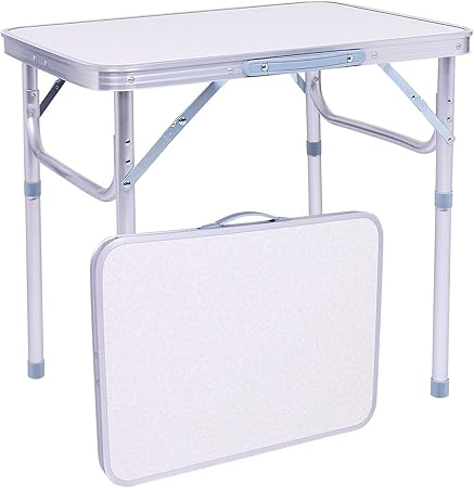 aluminum portable adjustable folding table