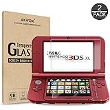 (2 in 1) Tempered Glass Top LCD Screen Protector + HD Clear Crystal PET Buttom LCD Screen Protective Filter for Nintendo 3DS XL/New 3DS XL