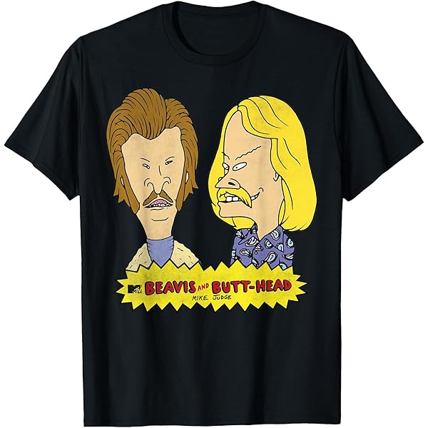 BEAVIS AND BUTTHEAD NERDY BY NATURE Tシャツ Amazon.com: Men's Beavis and Butt-Head Nerd Glasses T-Shirt