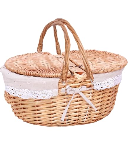 美品　Vintage picnic basket Amazon.com : PICNIC TIME - Country Vintage Picnic Basket