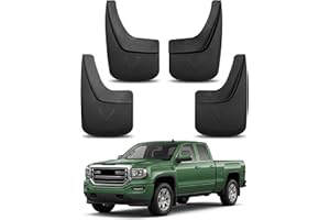 RIGVO Mud Flaps for GMC Sierra 1500 2014-2018 &Sierra 2500 3500 HD 2015-2019 Without Fender Flares, Fit Front & Rear Splash G