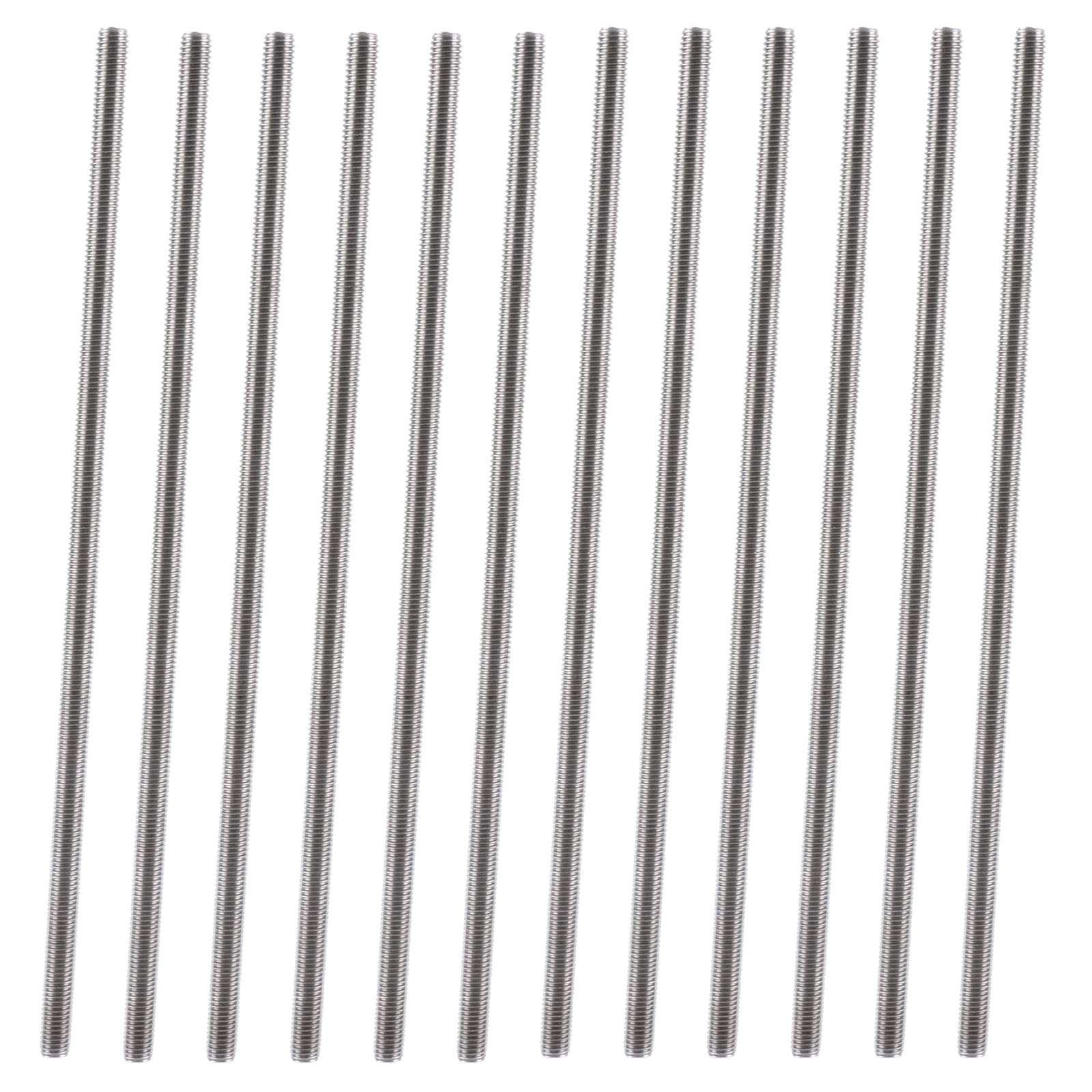 GBACHOOSE 12 Pcs M8 x 250mm Fully Threaded Rods, 304 Stainless Steel Right Hand Threads Rod Bar Studs, 1.5mm Thread Pitch for Anchor Bolts, Hangers, U-Bolts