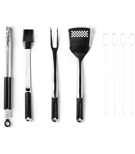 Amazon.com : Mr. Bar-B-Q 5-Piece Rosewood BBQ Tool Set in Gift Box