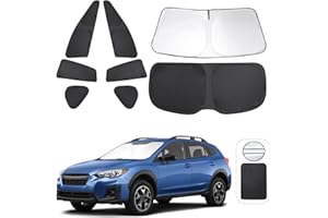TINGLU Window Shades for Subaru Crosstrek 2018-2024 Accessories Car Side Full Windows Rear Triangular Windshield Sun Shade Sun UV Rays & Privacy Protection for Camping,Napping,and Relaxing 8PCS