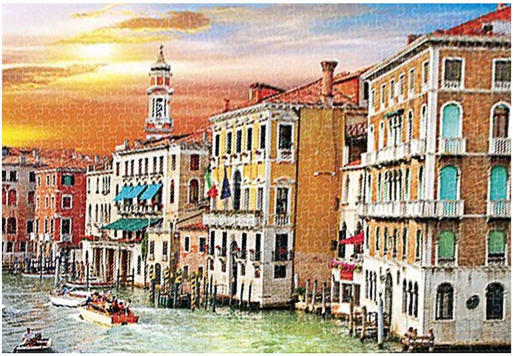 Youmymine 500 Pieces Puzzles Jigsaw Puzzles for Adults Kids Puzzles Personalized Gift Paper Painting Home Decor (B, one Size)