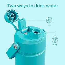 Insulated Water Bottle with Straw - Encool