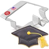 Ann Clark Graduation Cap 2026 Cookie Cutter, Large 4.5" Made in USA | Congrats to the Graduate, Perfect Size and Shape, America&rsquo;s Largest Cookie Cutter Maker, Food-Safe American Steel
