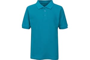 Premium Wear Boys School Uniform Short Sleeve Stain Guard Polo Shirt
