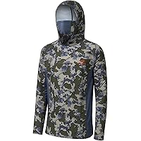 Bassdash UPF 50+ Men’s Hunting Shirts with Mask Long Sleeve Camo Fishing Hoodie