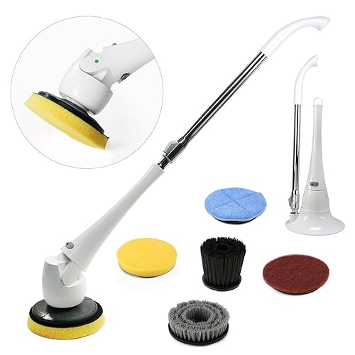 Electric bathroom Brush Cordless Power Scrubber Cleaner Heavy Duty All