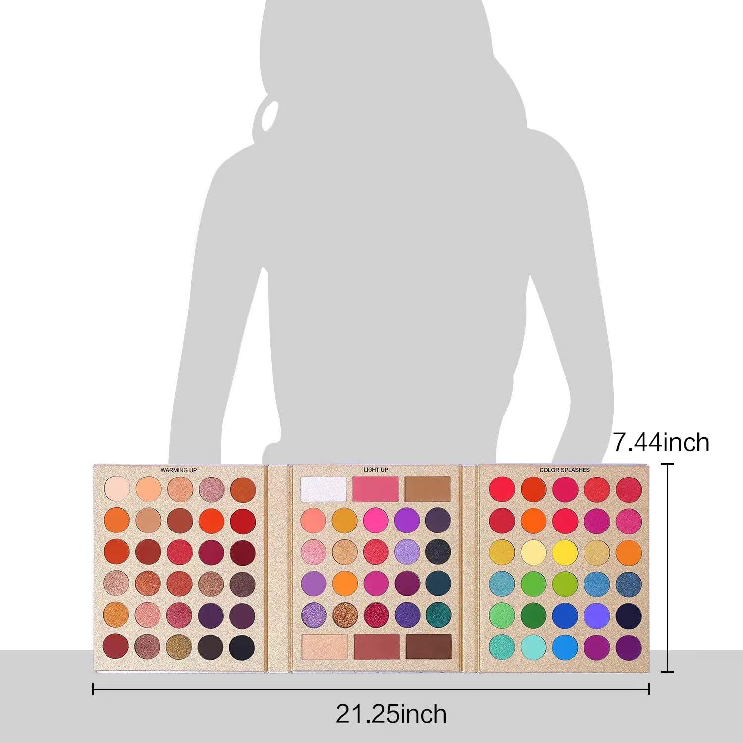 UCANBE Pretty All Set Eyeshadow Palette Holiday Set Pro 86 Colors Makeup Kit Matte Shimmer Eye Shadow Highlighters Contour Blush Powder All In One Valentine's Gift Makeup Pallet