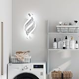 Comely Comey LED Wall Light 22W 6500K Silver Spiral Sconce 32.5x15x20 cm view 7