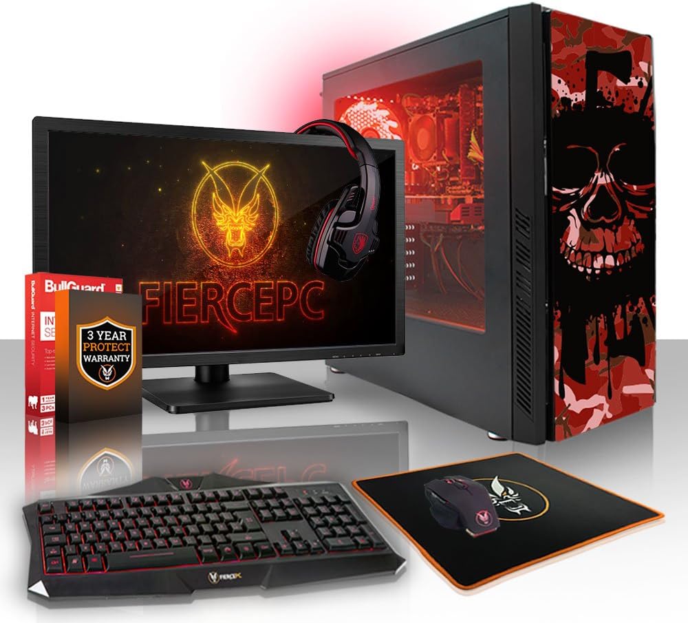 Fierce RGB Gaming PC Bundle AMD Ryzen 3 3200G 4GHz, AMD Vega 8