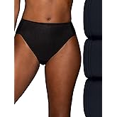 Vanity Fair Women's Illumination Hi Cut Panties, Silky Stretch &amp; Satin Trim