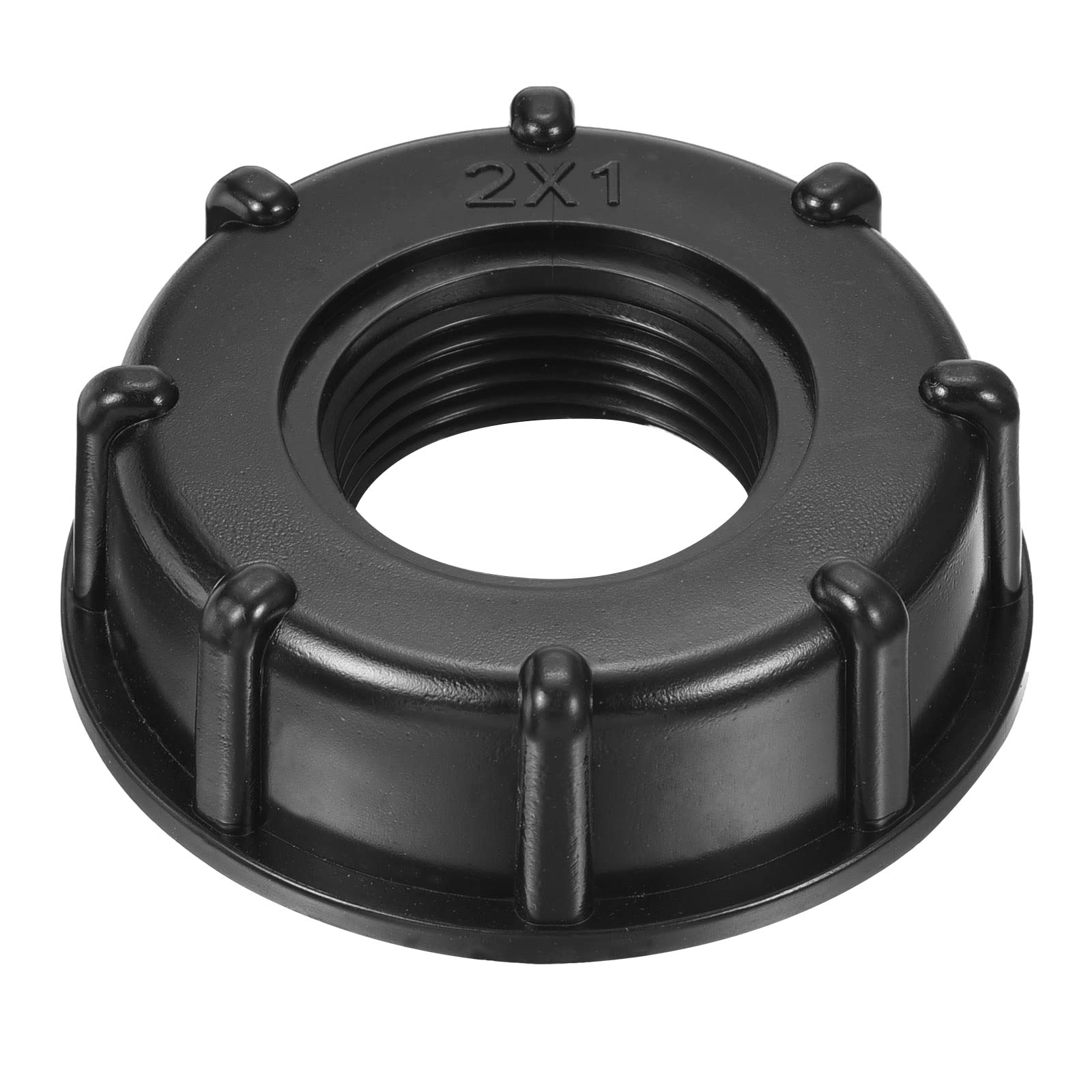 PATIKIL IBC Tote Adapter 60mm Coarse Thread 1" Outlet, 275-330 Gallon Drain Plug Connector for Water Tank Garden Hose
