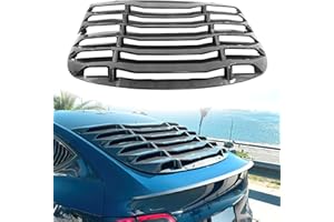 KETAI Rear Window Louver Compatiable with 2020-2024 Tesla Model Y Classic Style Rear Windshield Sun Shade Vent Cover ABS Plastic (Gloss Carbon)