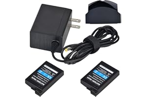 Batmax 2X 2400mAh PSP-2000 PSP-S110 Battery for Sony PSP 2000/3000 Console + PSP Fast Charger for Sony PSP 1000 2000 3000 Series (PSP-1001, 2001, 3001)