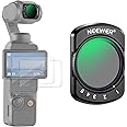 NEEWER Variable ND2-32 Filter Compatible with DJI Osmo Pocket 3, Magnetic 1-5 Limited Stops Adjustable ND Filter, Action Camera Accessories, HD Optical Glass, Includes 2 LCD Screen Protectors, FL-50