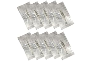 Pinkiou 5RL Disposable Permanenet Makeup Pigment Cartridges Stainless Steel Sterile Eyebrow Tattoo Needles for Tattoo Machine Pen (Pack of 10)