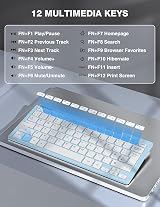 TECKNET Mini Wireless Keyboard and Mouse Set 2.4G USB Nano Receiver 12 view 5
