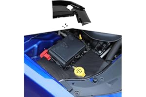 AMAYUM Windshield Washer Tank Engine Bay Side Panel Cover Accessories Compatible with Dodge Charger/Chrysler 300 300c 2011-2023,for Dodge Challenger 2015-2023,Carbon Fiber Grain
