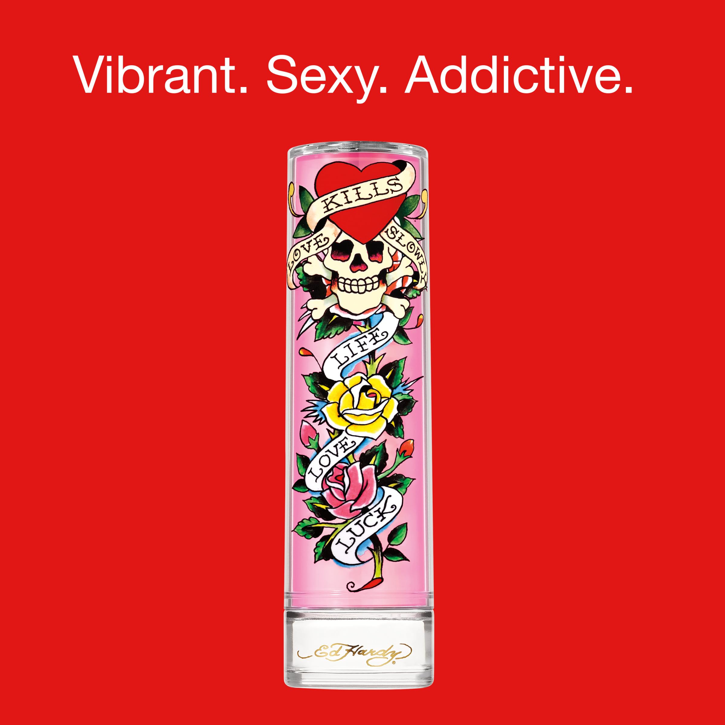 ED HARDY Women's Perfume Fragrance by Christian Audigier, Eau De Parfum, 3.4 Fl Oz