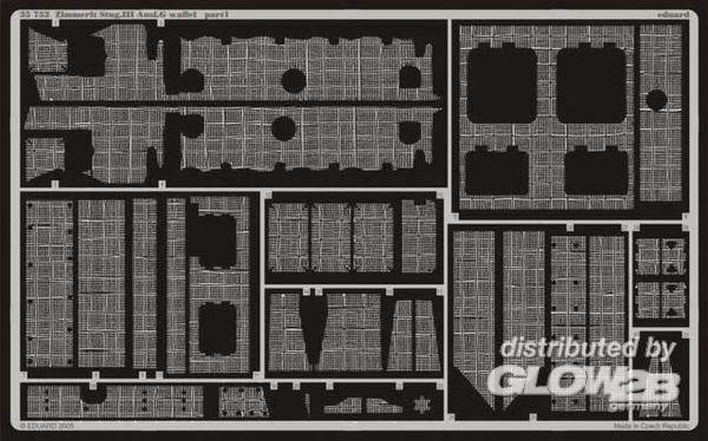 Eduard Accessories 35752 Model Making Accessories Zimmerit Stug. III Design G Waffle