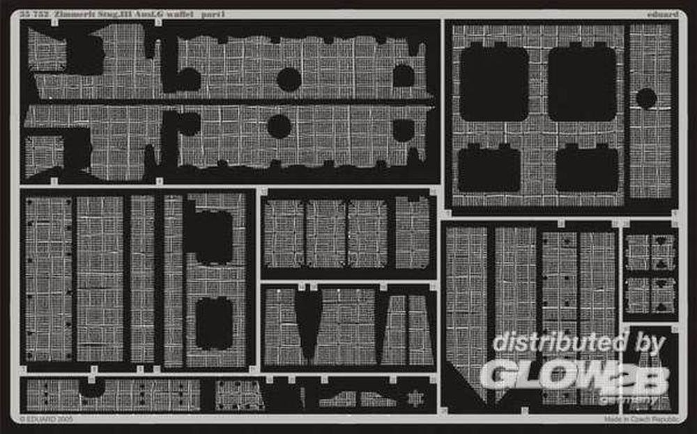 Eduard Accessories 35752 Dragon Model Building Accessories Zimmerit Stug. III Type G Waffle, Multi-Coloured