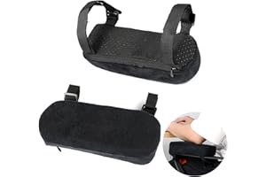 Epicover Memory Foam Chair Armrest Pads, 1 Pair Office Chair Arm Pads, Gaming Chair Arm Rest Pillows, Desk Chair Elbow Support Cushions for Offices, Study Rooms, Game Rooms