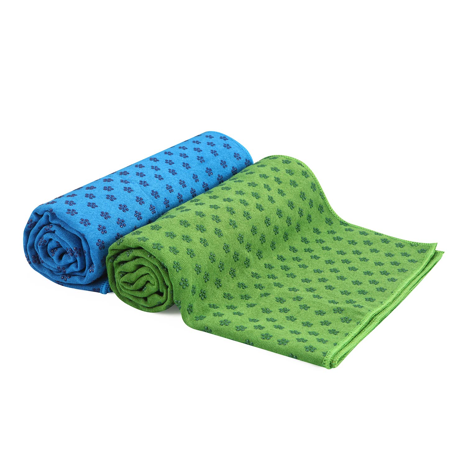 voidbiov Yoga Mat Towels With Mesh Carrying Bag, Quick Dry Non Slip Dot Grip Bikram Pilates Towel, Extra Long (185 x 62 cm, 73" x 24")