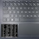 Windows Sticky Keyboard Stickers Shortcuts Autodesk Fusion 360 Reference Black/White