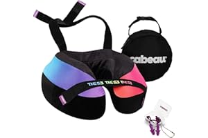 Cabeau The Neck's Evolution, TNE S3 Travel Neck Pillow Memory Foam Airplane Pillow. Neck Pillow with Attachment Straps - 360 Degree Support for Travel, Home, Office, & Gaming - Amsterdam