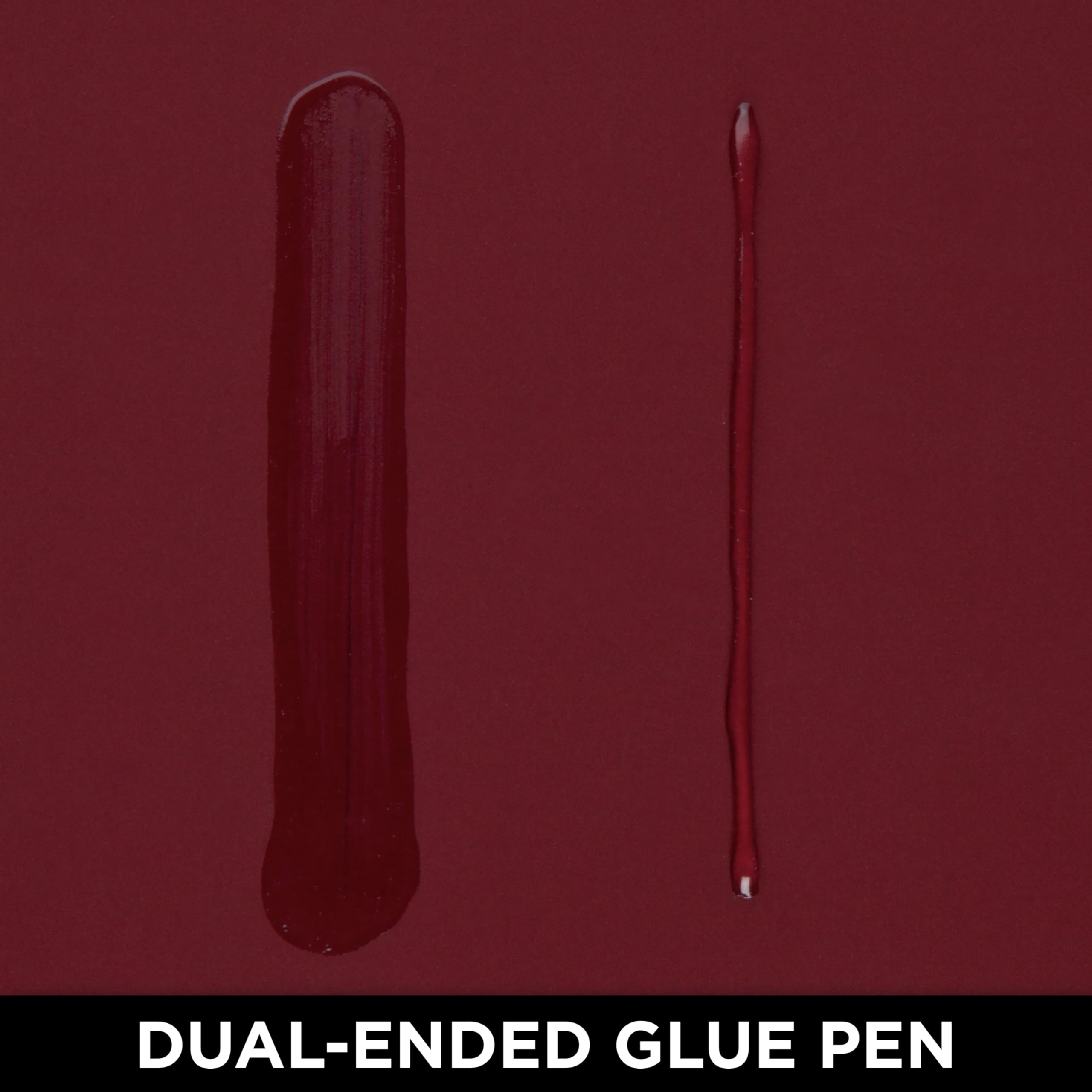 Aleene's Fabric Fusion Glue 1.6 oz Dual-Ended Pen, Fine Tip & Sponge Tip, Nontoxic, Permanent and Washable Adhesive, Dries Flexible, Strong Bond on Fabrics, Patches, Clothing, Denim, Materials