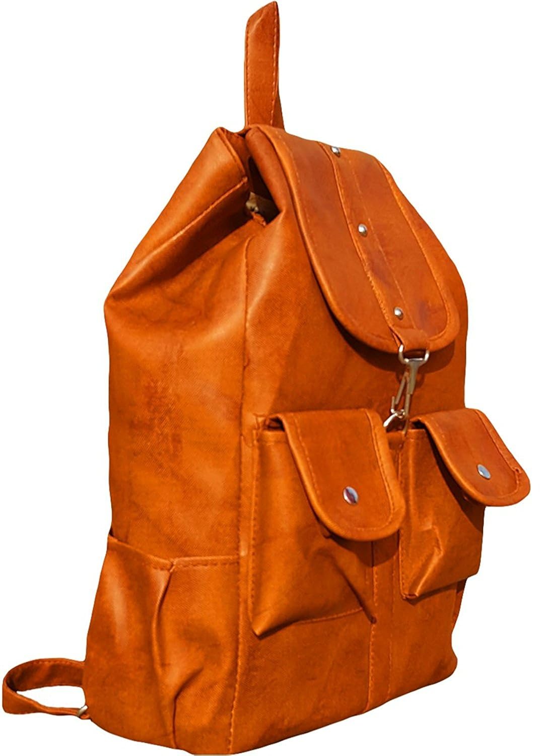 damdam stylish leather women's casual backpack handbags