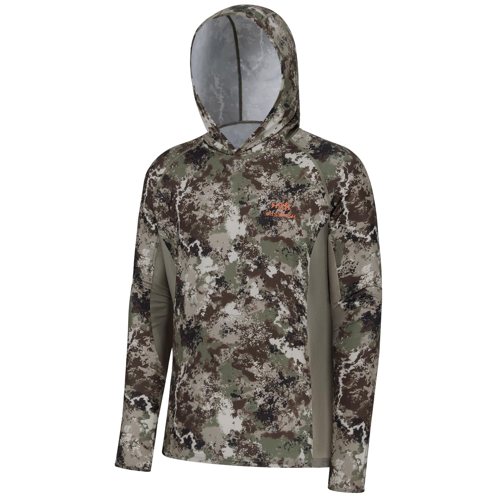 Photo 1 of BASSDASH Men's UPF 50+ Lightweight Hunting Camo Hoodie Quick Dry Performance Long Sleeve Fishing Shirt with Hood FS30M