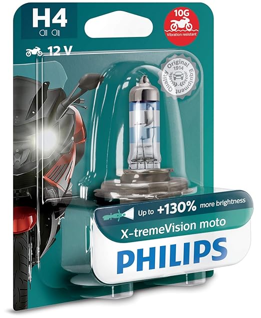 Lámpara Philips H4 X-tremeVision Moto