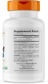 Doctor's Best MSM with OptiMSM Vegan 1500mg 120 Tablets view 2