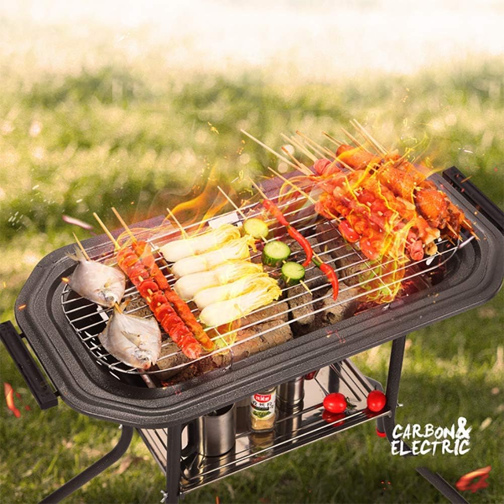 review FYLD Indoor Smoke Free Electric Grill, 1800w Intelligent Temperature Control Barbecue Grill,Energy Saving,Easy to Clean Design,220v,63 cm X 33 cm