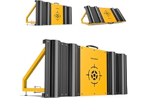 Haokelball 43 x 16 Inch Soccer Rebounder Board – Two Adjustable Angles Wall Kick Back Trainer with 2 Sandbags, Flat and Wavy Training Surfaces for Passing, Control, and Soccer Practice