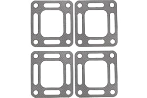4Pcs Manifold Exhaust Elbow Gaskets Riser Gasket for MerCruiser 4.3 5.0 5.7 and 6.2, 454, 502 engines 1982-2002 Replace 27-87