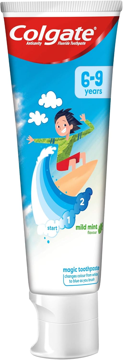 Colgate Mild Mint Flavour Kids Toothpaste 6-9 Years 75ml - Image 4