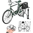 UMESEE 3D Metal Puzzles Toy Bike for Teenagers and Adults, Simulation Mini Bicycle Model Scale Kit, 3D Bicycle Model Building Kit, DIY Craft Kits 3D Puzzles for Beginners (Green)