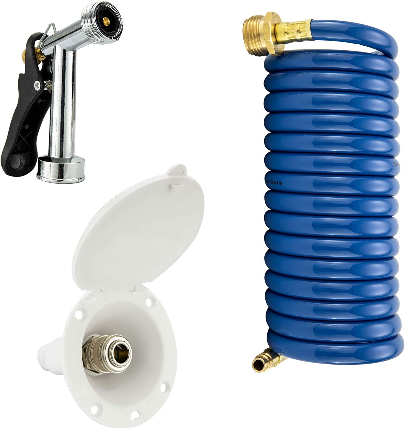 RecPro RV Exterior Spray Port HookUp Connector Optional