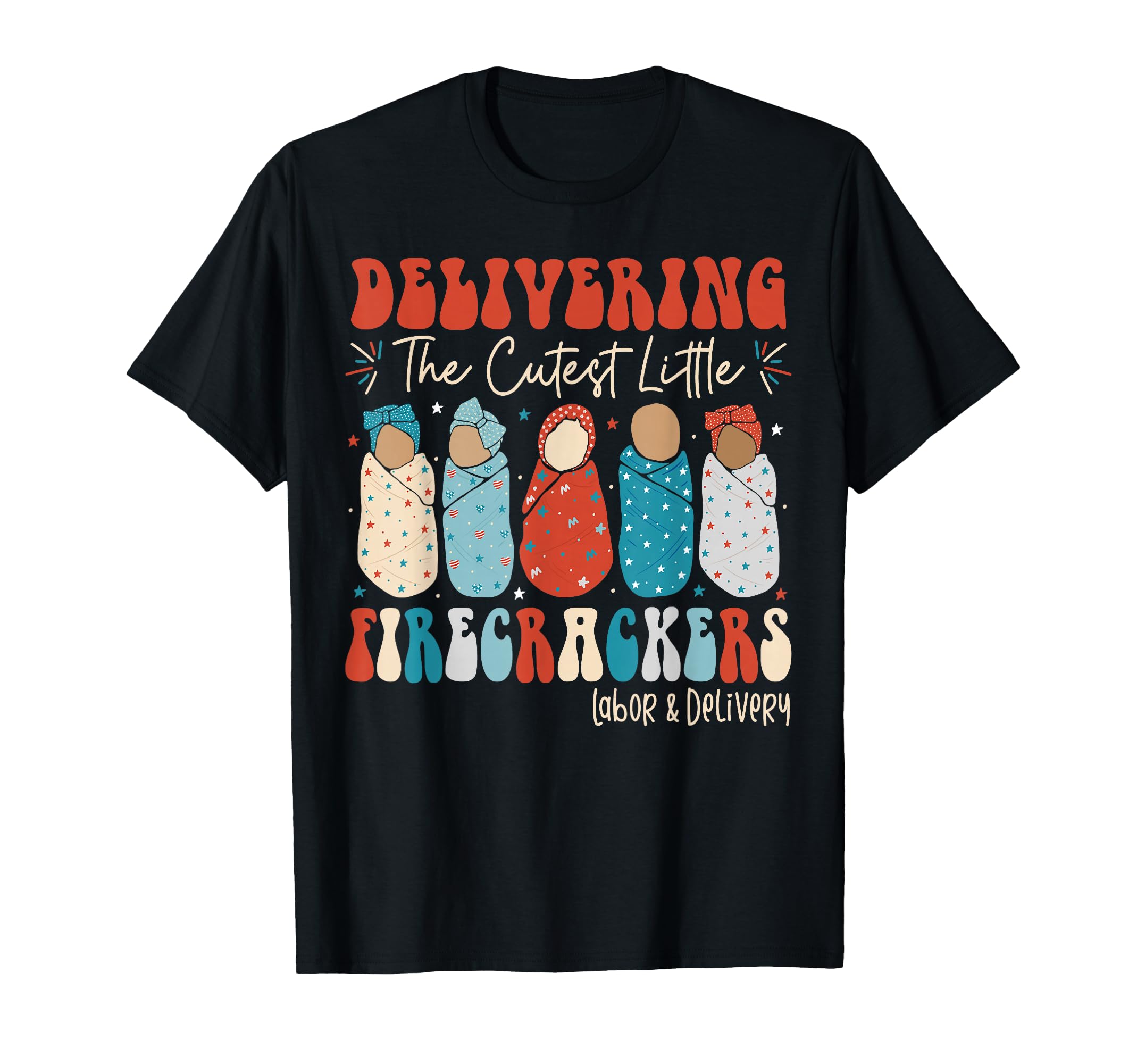Photo 1 of 4th Of July Labor And Delivery L&D Nurse Independence Day T-Shirt M